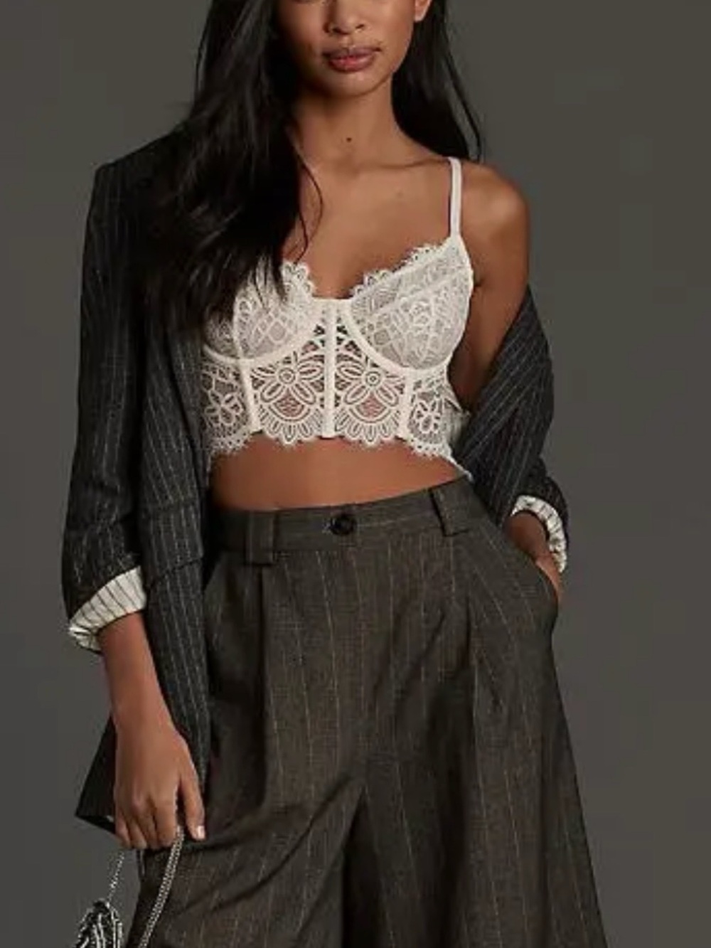 Anthropologie Giselle Bustier Off White
